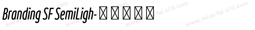 Branding SF SemiLigh字体转换